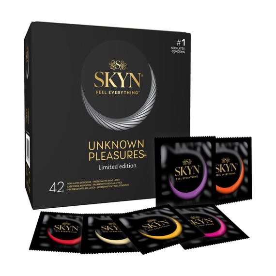 Безлатексні преміум-презервативи SKYN Unknown Pleasures 42 шт, 6 різних видів Sex Aura