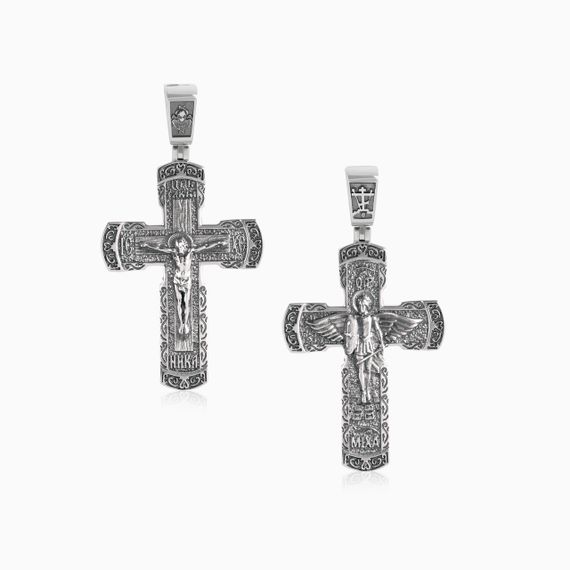 Хрест срібний з розп'яттям Artsriblo артA228п