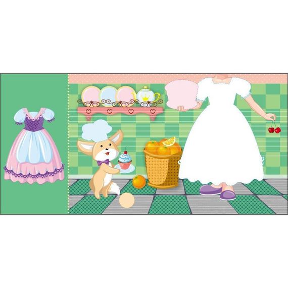 Детская книга с наклейками Одень куклу "Принцесса Злата в сказке" 615012 | Зображення 1