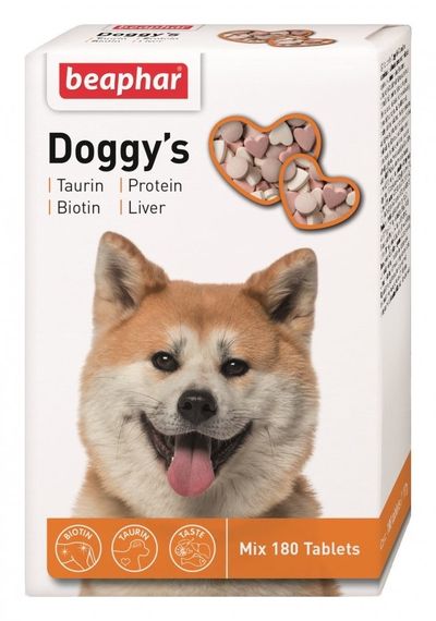 Ласощі для собак з таурином, протеїном, біотином та печінкою Doggy's Mix, 180 гр