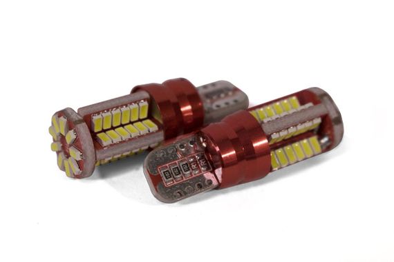 Світлодіодна лампа StarLight T10 57 (48+9) діодів SMD 12 V-24 V 3 W WHITE/Canbus/ мультиполярна/друкована | Зображення 1