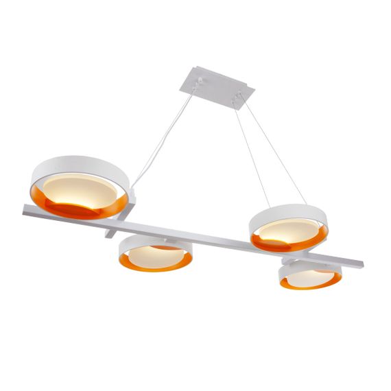Светильник потолочный подвесной BR-01 666S/4 LED 20W NW WH/G | Зображення 6