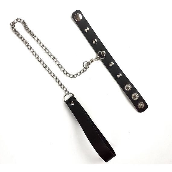 Кольцо с поводком Art of Sex Penis Ring Черный