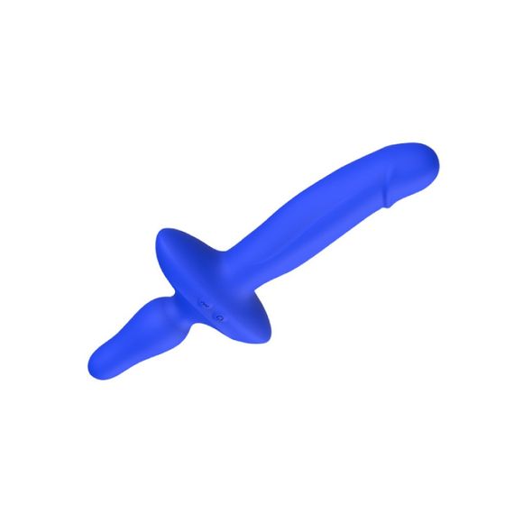 Подвійний вібратор з анальним стоппером Chisa Kissen Ritter синій sexstyle | Зображення 2