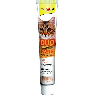 Паста для животных GimCat DUO PASTE Anti-hairball malt with cheese мальт и сыр 50 г (4002064427218) | Зображення 2