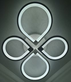 Люстра світлодіодна стельова LED світильник для квартири на стелю лед 25150 Білий 13х57х73 см.
