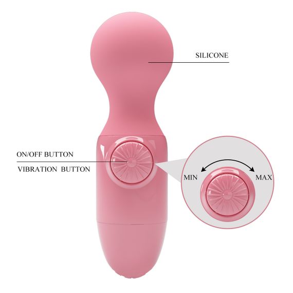 Вібратор - Pretty Love Little Cute Mini Stick Light Pink Sex Aura | Зображення 8