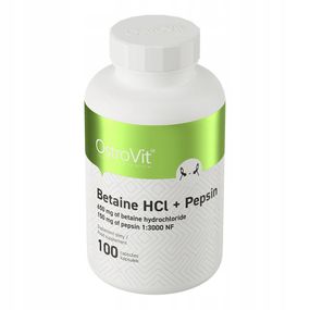 Бетаїн з пепсином Ostrovit Betaine HCl + Pepsin 100 caps