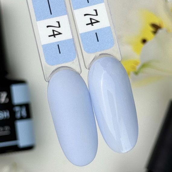 Гель-лак Crooz 74 (пастельно-небесний) 8мл | Зображення 1