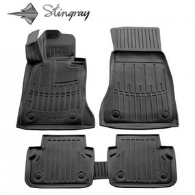 Килимки Stingray 3D (5 шт, поліуретан) для BMW 5 серія G30/31 2017-2024 рр