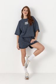 Спортивний костюм Miu Miu із шортами - темно-сірий цвет, L (є розміри)