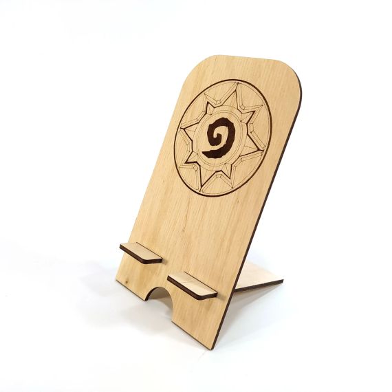 Підставка для телефону смартфону Hearthstone 18х10см Майстерня містера Томаса Фанера 4 мм | Зображення 1