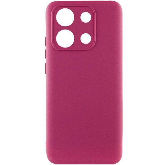 Чохол Silicone Cover Ummi Lakshmi Full Camera (AA) для Xiaomi Redmi Note 14S Бордовий / Marsala