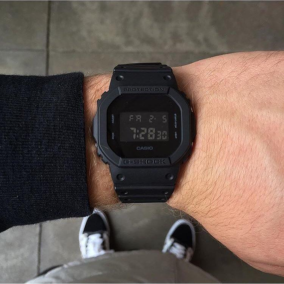 Наручний годинник полімерні оригінальні Японія Casio G-Shock DW-5600BBN-1ER з тканинним ремінцем (модуль 1545) | Зображення 6
