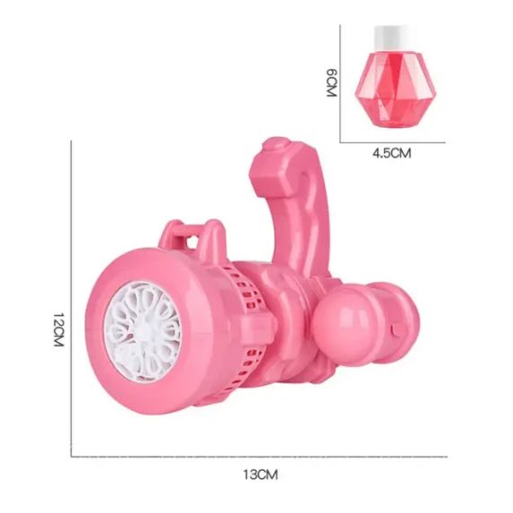 Детский пулемет генератор мыльных пузырей от батареек Bubble machine toy | Зображення 5