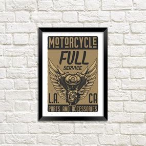 Постер в рамці Motorcycle 21х30см, A4 (MT4_ART011_BL)