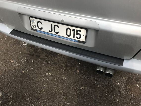 Накладка на задній бампер DDU-мат (ABS) для Mercedes Vito W638 1996-2003 років