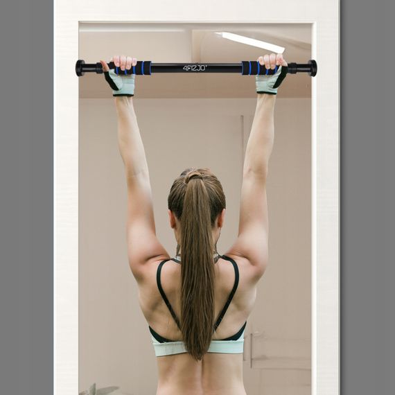 Турнік розсувний 4FIZJO Basic 61.5-100 см Black/Blue (P-5905973402705) | Зображення 1