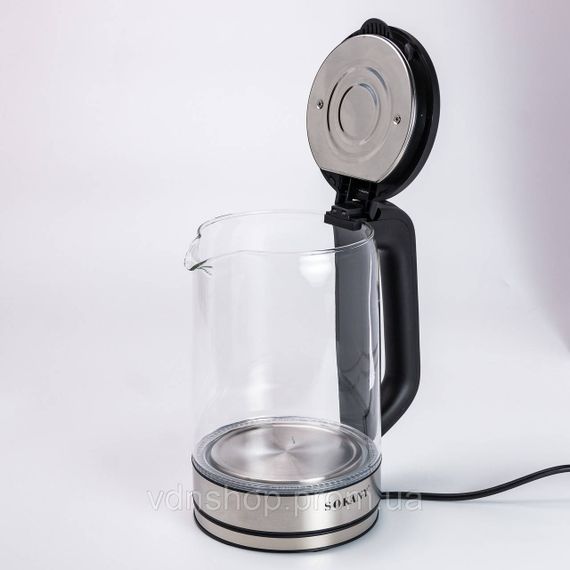 Чайник електричний Sokany SK-09013 2.5 літра прозорий | Зображення 2