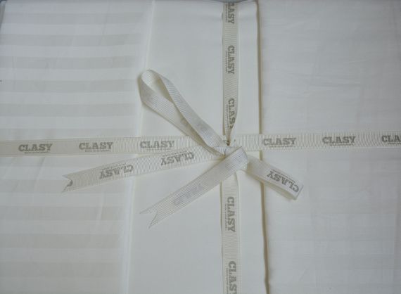 Постільна білизна Clasy Stripe Satin 200х220 Krem | Зображення 3