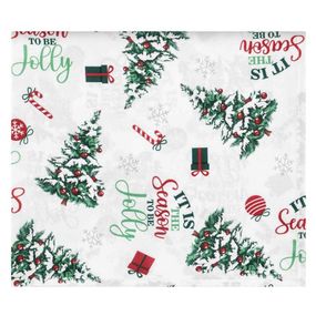 Скатертина Ardesto Christmas Tree 120х140см, 100% поліестер, зелений