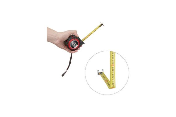 Рулетка Intertool - 8 м x 25 мм Storm магнтит автостоп (MT-0848) | Зображення 3
