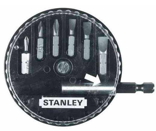 Набор бит Stanley, с магнитным держателем, 1/4&quot;, 7 ед. (1-68-738)