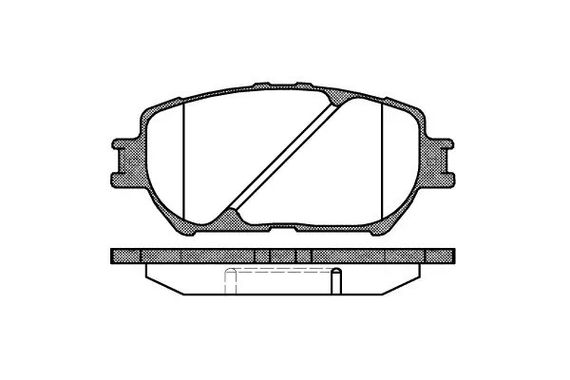 Колодки передні гальмівні Toyota Camry 96-06 (akebono), WOKING (P984300) | Зображення 6
