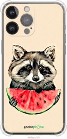 Чохол на iPhone 13 Pro Max Єнотик з кавуном "4605sp-2371-2448"