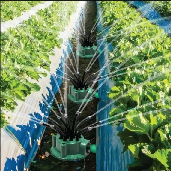 Розпилювач, розумна система поливання 12 в 1 Fresh Garden, автополив на 360 градусів газону саду городу | Зображення 9
