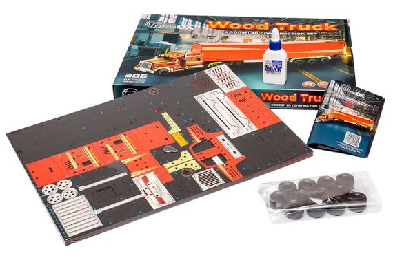 Конструктор Puz-00952 "Wood  Truck", дерев'яний PuzzleOk | Зображення 9