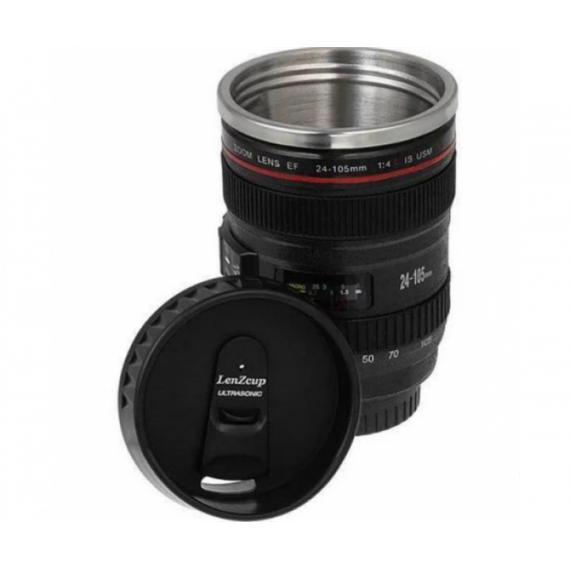 Термокухоль із кришкою 300 мл чашка в стилі об'єктива Canon EF 24-105 | Зображення 1
