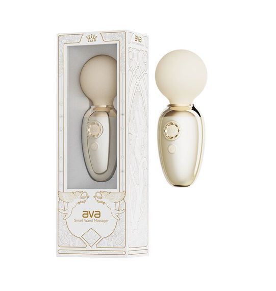 Смарт-вібромасажер Zalo – AVA Ivory White, 8 режимів, підігрів, дуже потужний та компактний | Зображення 6