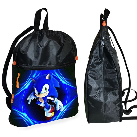 Школьный рюкзак детский Супер Соник + Сумка для обуви спортивной формы рюкзак-мешок для мальчика (01838) | Зображення 1