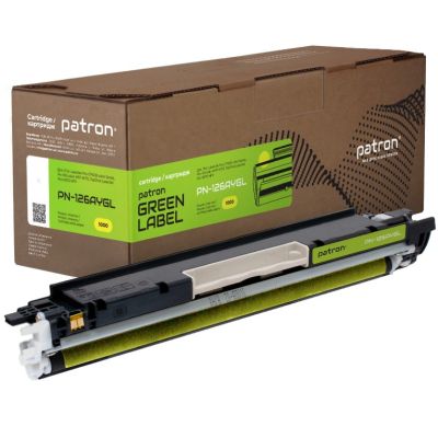 Тонер-картридж Patron HP 126A (CE312A) Green Label, yellow (PN-126AYGL)