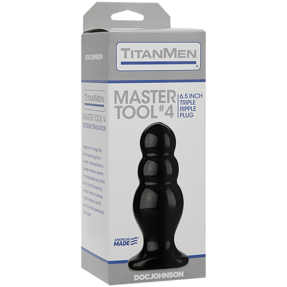 Анальний стимулятор Doc Johnson Titanmen Tools - Master, діаметр 6,6 см | Зображення 1