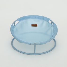 Складаний лежак для домашніх тварин MISOKO Pet bed round, 45x45x22 cm, light blue