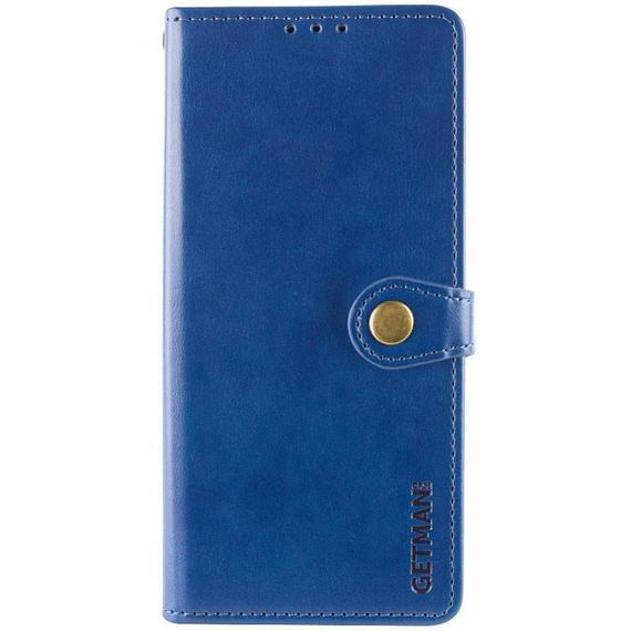 Шкіряний чохол-книжка GETMAN Gallant (PU) для Xiaomi Redmi Note 14 4G (Int. version) Синій