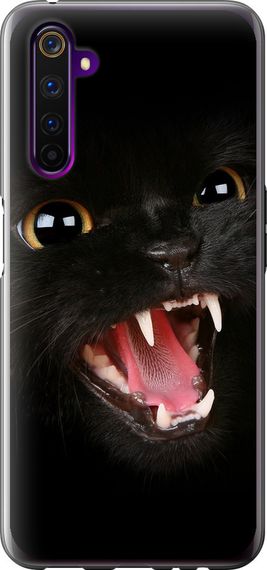 Чехол на Realme 6 Pro Чёрная кошка "932u-1893-17620"