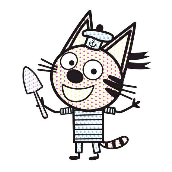 Водяна розмальовка Три Коти. Пляж 1370007 Кольоровий Буль | Зображення 3