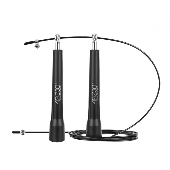 Скакалка 4FIZJO Standard+ швидкісна для кросфіту Black 4FJ0183 (P-5907739311528)