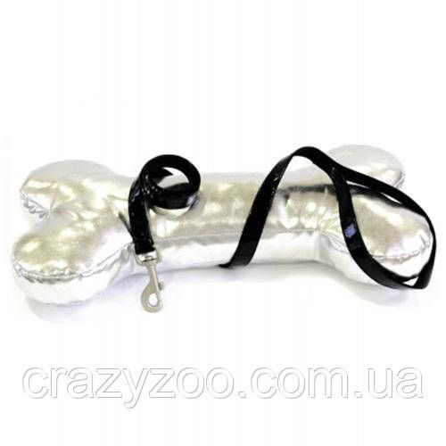 Поводок для собак Croci Leatherette кожзам нейлон черный 1.5х120 см C5079238
