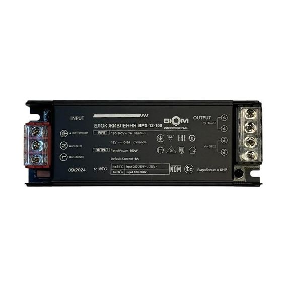 Блок живлення Professional DC12 100W BPX-12-100 8,3А | Зображення 1