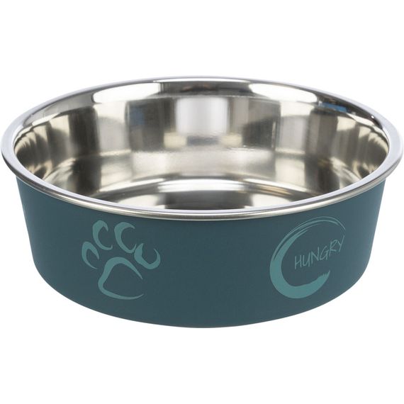 Миска Trixie для котів з нержавіючої сталі і пластиковим покриттям 0,8 л 17 см | Зображення 1