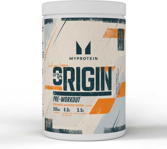 Предтренировочный комплекс MyProtein Origin Pre-Workout 600 g (Orange mango)