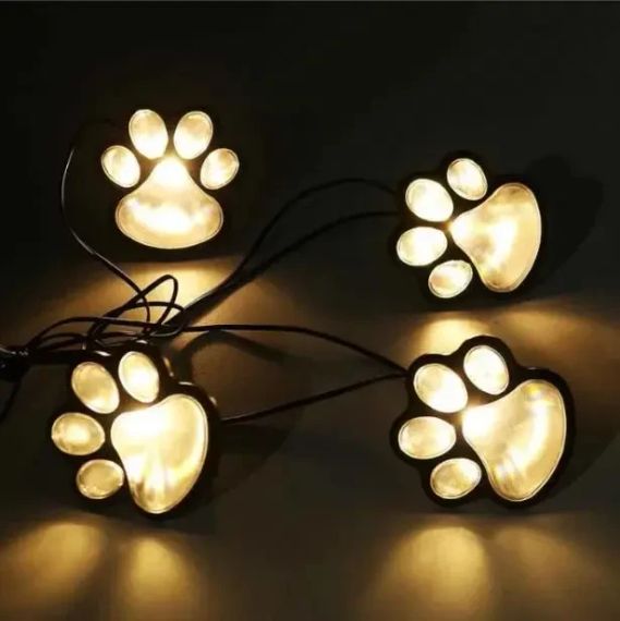 Светильник Solar Paw Print Lights на солнечной батарее 4 шт | Зображення 4