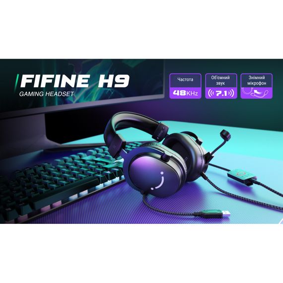 Навушники Fifine H9 Black (H9) | Зображення 5