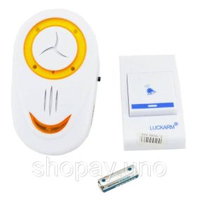 Беспроводной дверной звонок от розетки 220V Luckarm Intelligent A8853. Цвет: оранжевый PU-35