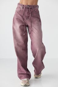 Кольорові джинси Baggy на зав'язках - бордо цвет, 38р (є розміри)