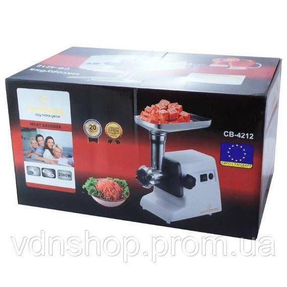 Мясорубка для приготовления Crownberg CB-4212, Лучшие мясорубки, Электрическая мясорубка 2в1 HO-49 | Зображення 8